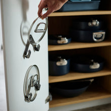 Load image into Gallery viewer, Space Stainless Steel Pan Lid Holders - Pack of 2
