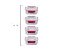 Load image into Gallery viewer, Nest™ Lock 4-Pc 1.1L Food Container Set
