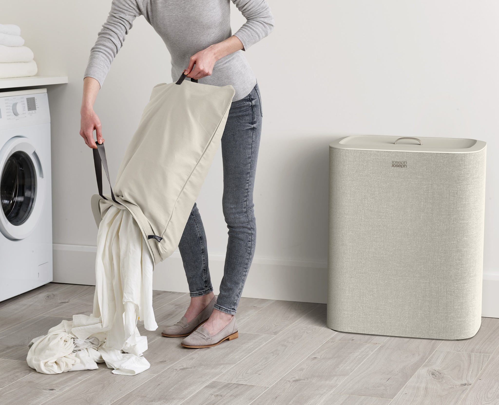 Tota 90L Laundry Separation Basket - Ecru – Joseph Joseph South Africa