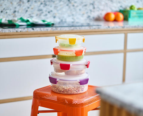 Nest™ Lock 4-Piece Multicolour Round Food Container Set