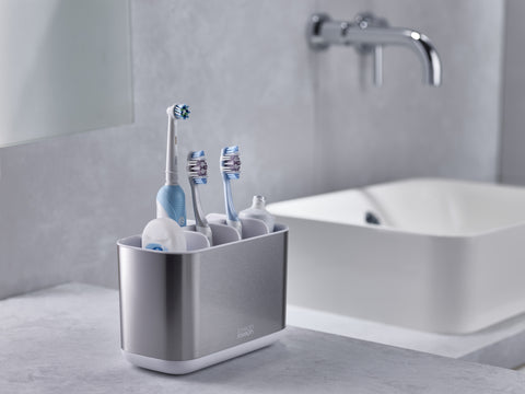 EasyStore™ Stainless-Steel Toothbrush Holder Large