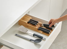 Load image into Gallery viewer, DrawerStore™ Bamboo Compact Knife Organiser
