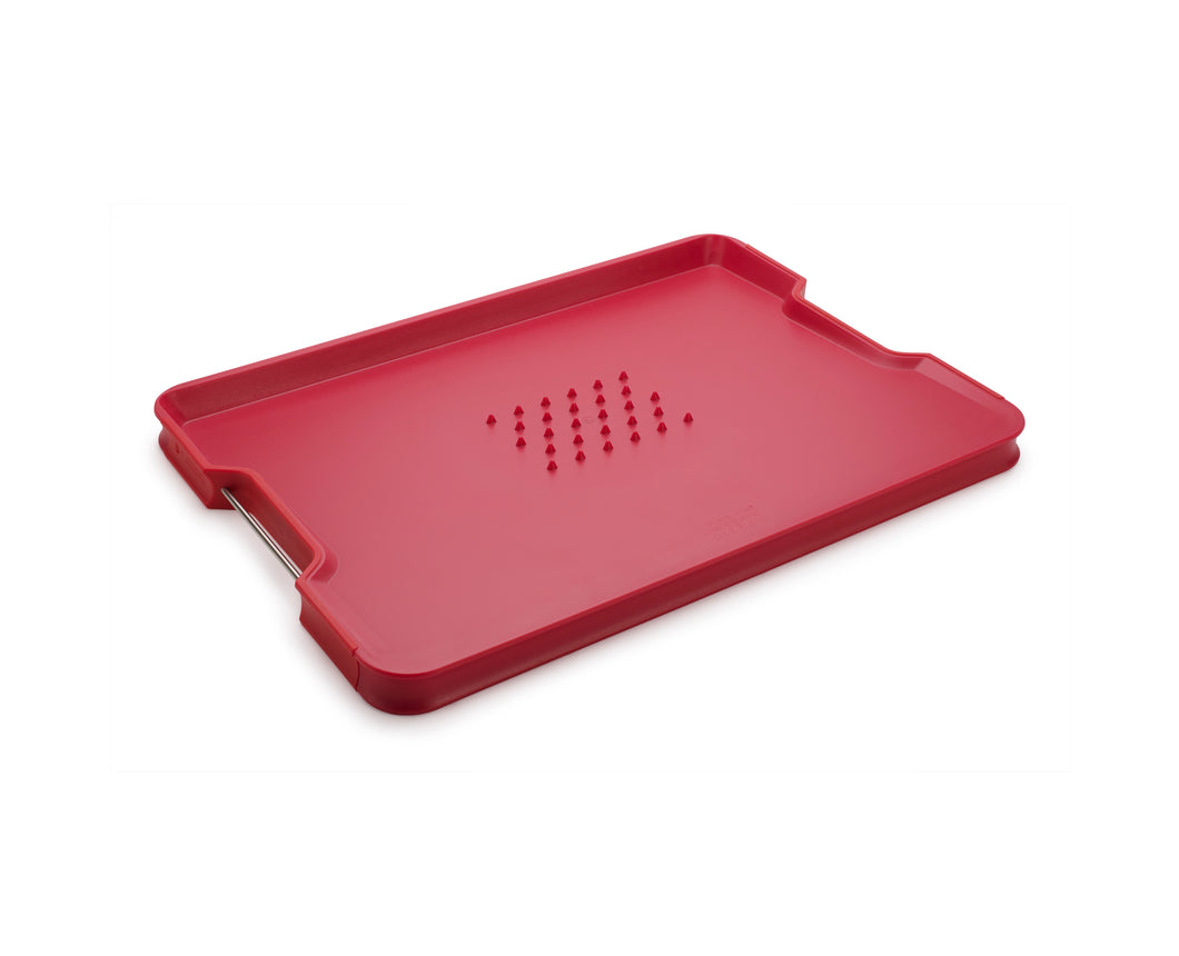 Cut&Carve™ Plus Multi-Function Chopping Board Large - Red