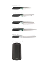 Load image into Gallery viewer, Elevate™ Knives Carousel 5pc Set - Sage (Editions)

