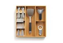 Load image into Gallery viewer, DrawerStore™ Bamboo Cutlery, Utensil &amp; Gadget Organiser
