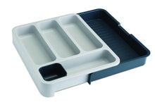 Load image into Gallery viewer, DrawerStore™ Expandable Cutlery Tray - Grey/ Dark Grey
