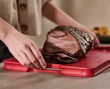 Load image into Gallery viewer, Cut&amp;Carve™ Plus Multi-Function Chopping Board Large - Red
