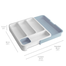 Load image into Gallery viewer, DrawerStore™ Expandable Cutlery Tray - Light Blue
