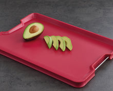 Load image into Gallery viewer, Cut&amp;Carve™ Plus Multi-Function Chopping Board Large - Red
