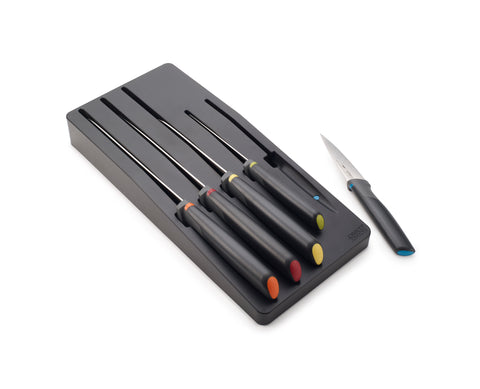 Elevate™ Store 5-Piece Knife Set with In-Drawer Storage Tray