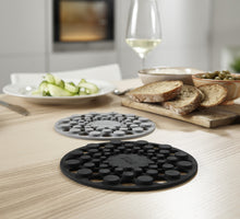 Load image into Gallery viewer, Spot-On™ Set of 2 Silicone Trivets - Grey
