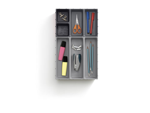 Blox™ 7-piece Drawer Organiser Set - Grey