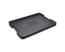 Load image into Gallery viewer, Cut&amp;Carve™ Plus Multi-Function Chopping Board Large - Black
