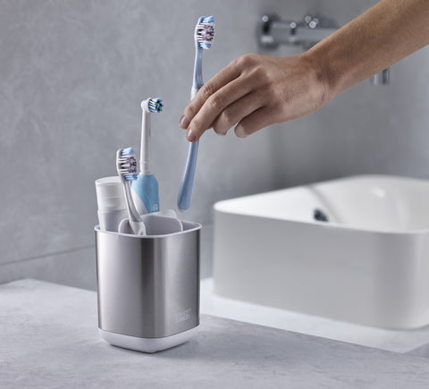 EasyStore™ Stainless-Steel Toothbrush Holder